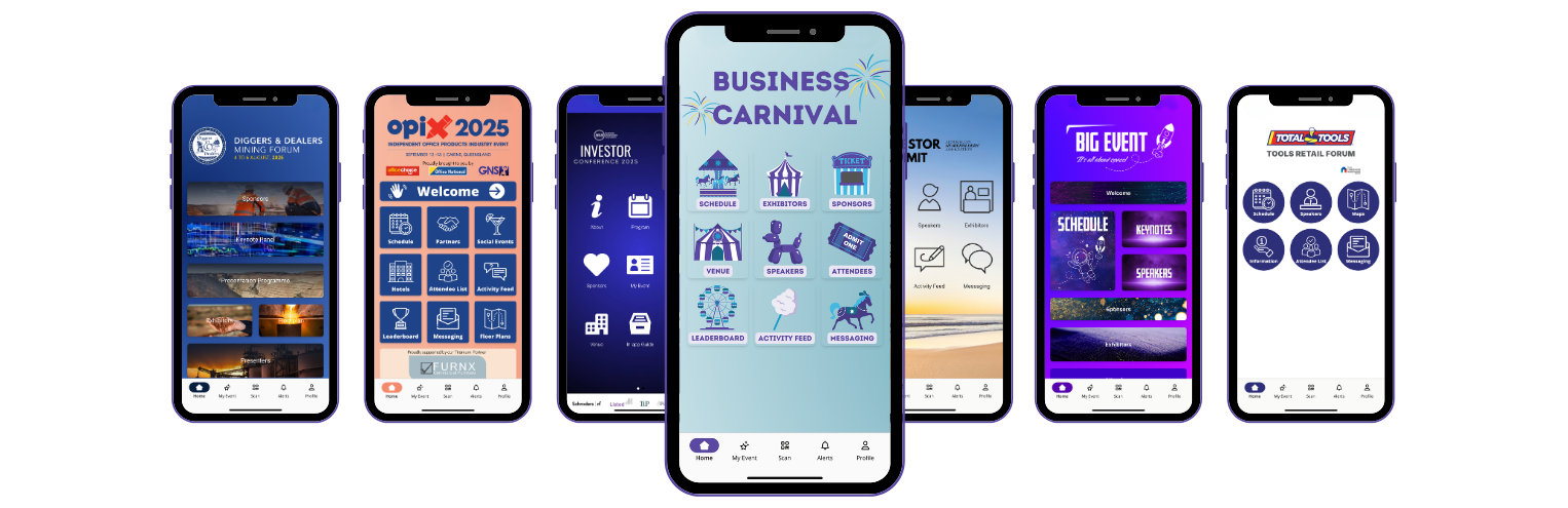 Examples of SBC Events event app experiences